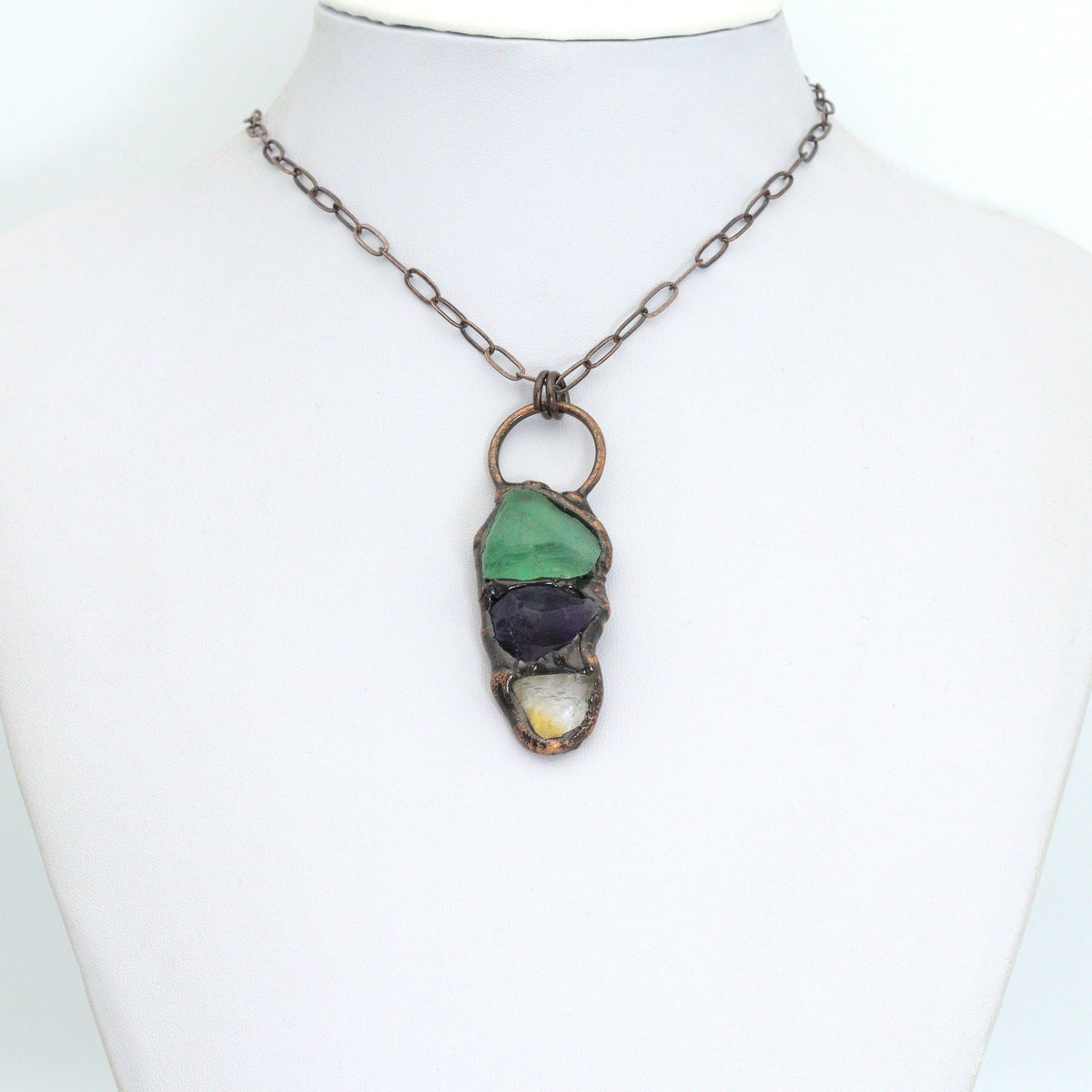 New!!! Natural Green Fluorite Pendant, Sku#YT07