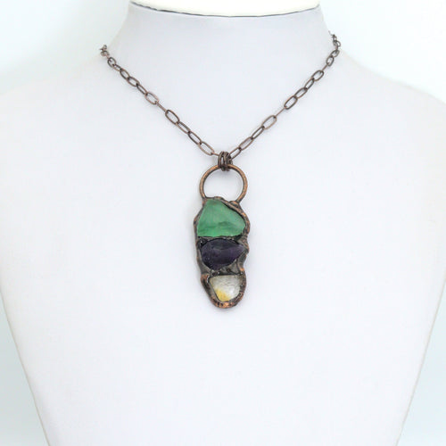 New!!! Natural Green Fluorite Pendant, Sku#YT07