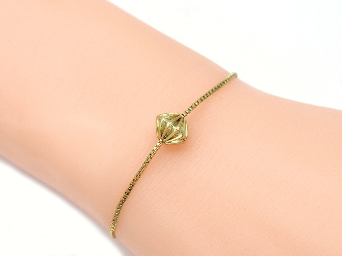 Gold Wrinkle Spacer Beads, Sku#Y729