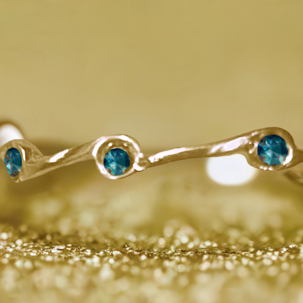 Zircon Birthstone Stacker Ring