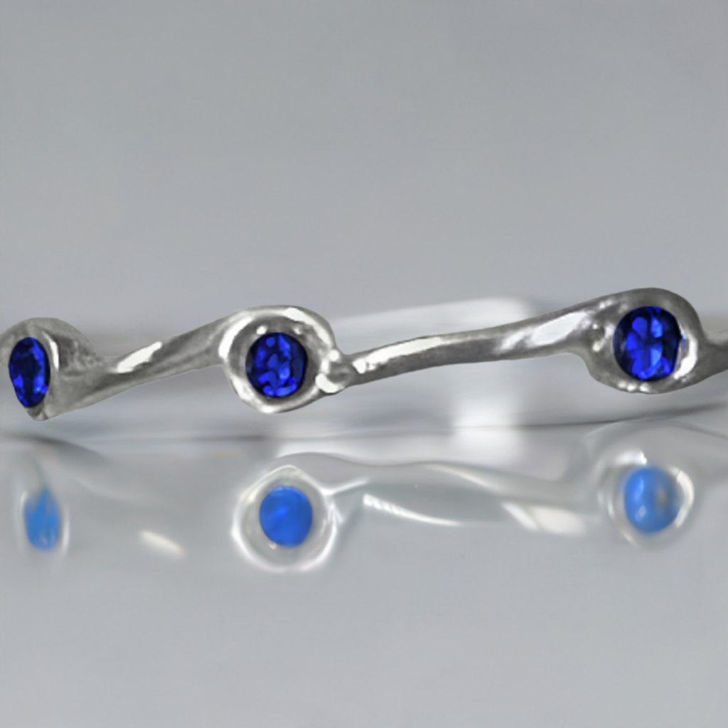 Sapphire Birthstone Stacker Ring