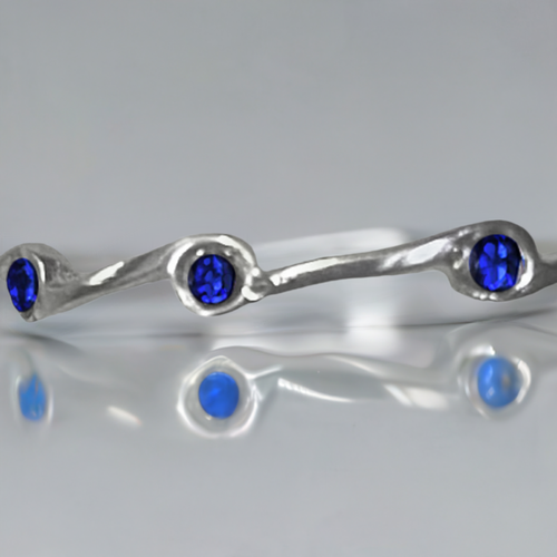Sapphire Birthstone Stacker Ring