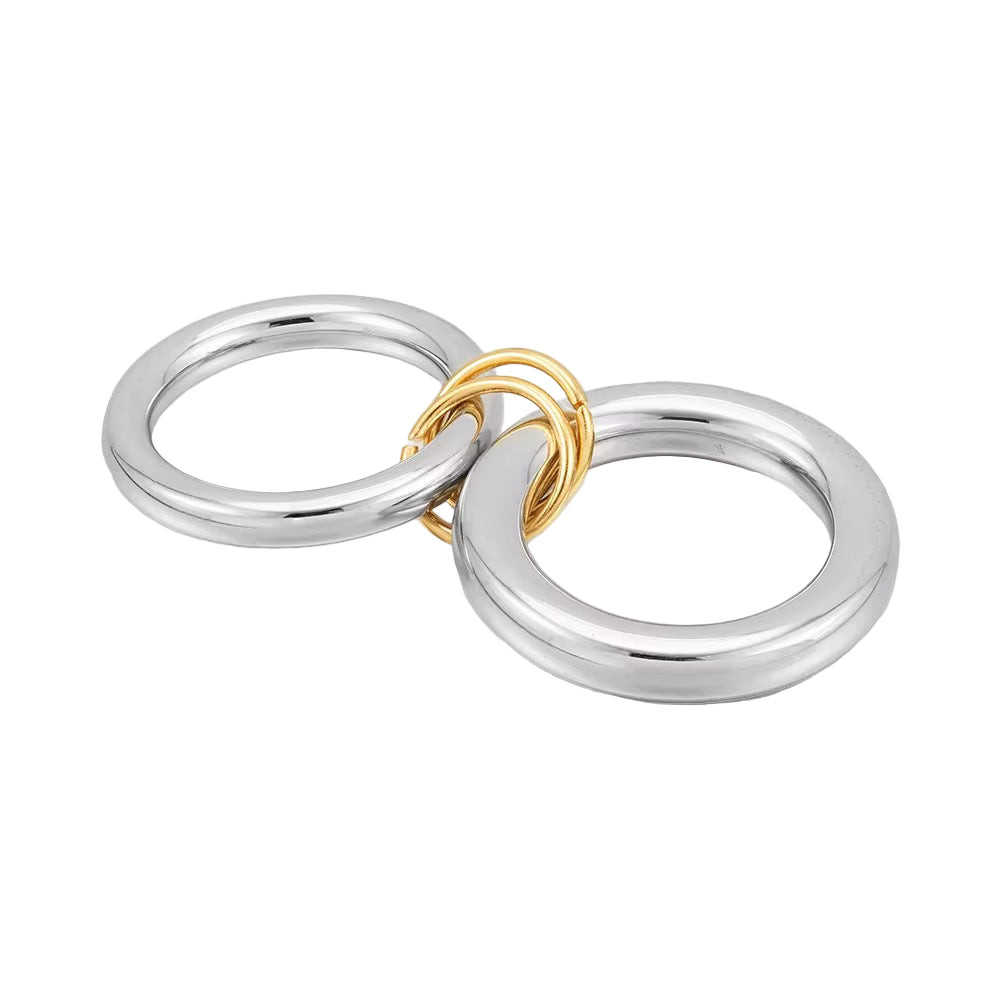 Preston Two Tone Stacked Ring