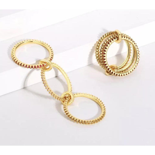 Pave Ring Set