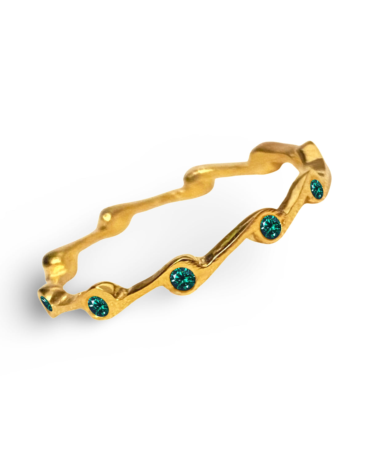 Zircon Birthstone Stacker Ring
