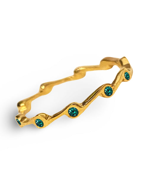 Zircon Birthstone Stacker Ring